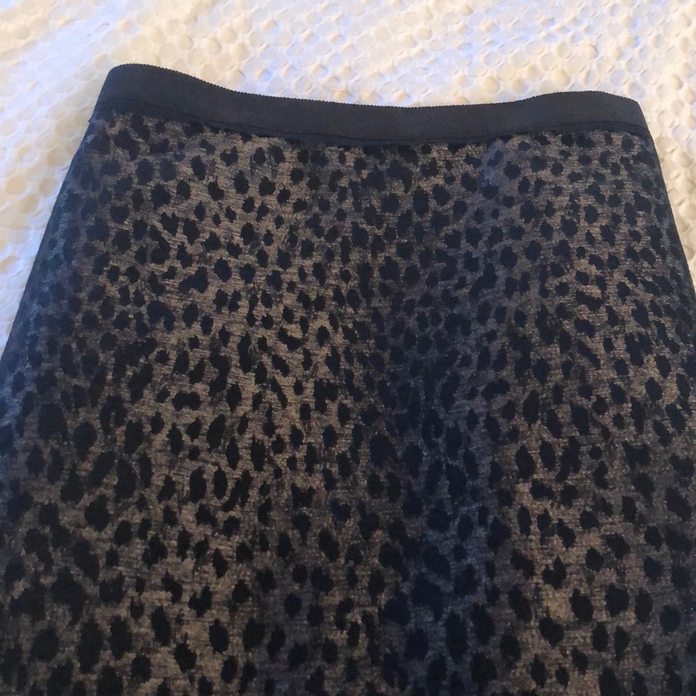 Straight above the knee animal print skirt
